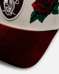 New Era Las Vegas Raiders 'Velvet Roses' 9FORTY A-Frame Snapback Chrome