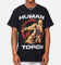 Goat Crew Marvel Fantastic Four Human Torch Fire T-Shirt Black