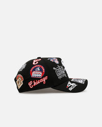 New Era Chicago White Sox 'All Over Embroidery' 9FORTY A-Frame Snapback Black