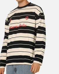 Carre Collective Stripe Long Sleeve T-Shirt Black/Off White