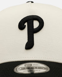 New Era Philadelphia Phillies 'Easy Chrome Black' 9FORTY A-Frame Snapback Chrome/Black