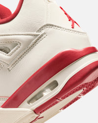 Jordan Women's Air Jordan 4 Retro "Pale Ivory and Tough Red" Pale Ivory