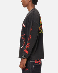 73Studio X Diablo Halloween Evil Is Coming Back Long Sleeve T-Shirt Vintage Black