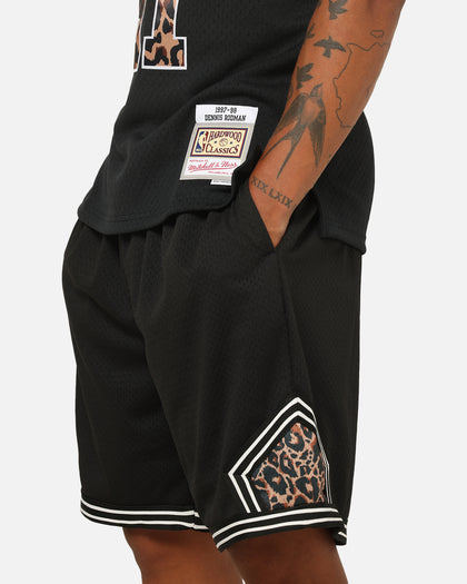 Mitchell & Ness NBA Leopard Diamond Shorts Black/Leopard