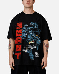 73Studio Marvel X-Men Beast Vintage T-Shirt Black Acidwash