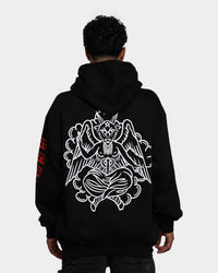 Rats Get Fat Baphomet Hoodie Black