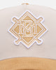 New Era Milwaukee Brewers 'Honey Pot' 9FORTY A-Frame Snapback Stone/Wheat