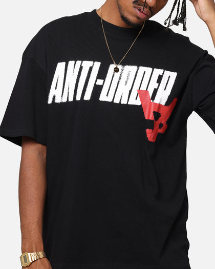 The Anti Order Anti Stacked Drop Shoulder T-Shirt Black