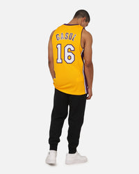 Mitchell & Ness Los Angeles Lakers Pau Gasol 09-10 Swingman Jersey Light Gold