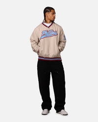 New Era Philadelphia Phillies Sports Classics Pullover Windbreaker Stone/OTC