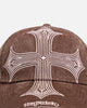 Von Dutch Worn Out Trucker Snapback Hat Washed Brown