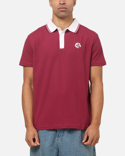 Bleacher Athletic Manly Warringah Sea Eagles NRL Adult Golf Polo T-Shirt Maroon