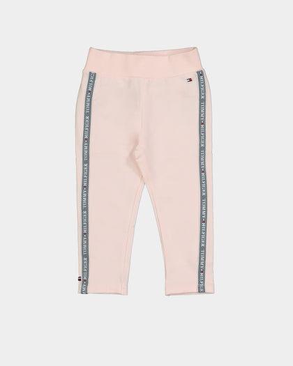 Tommy Hilfiger Kids' Baby Tape Crewneck Set Pink