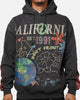 X-Large Pigment Dyed Peace Hoodie Black