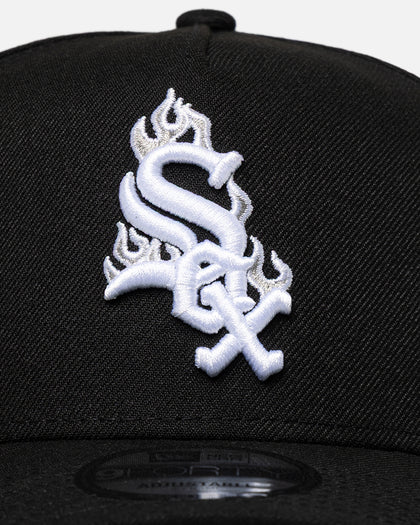 New Era Chicago White Sox 'Flame Logo' 9FORTY A-Frame Snapback Black