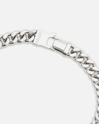 Guess Mainline Lo Studio 8mm Curb Chain Silver Bracelet Silver