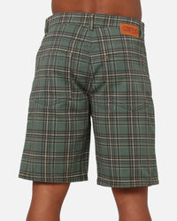 Carre Avenue Jorts Green Plaid
