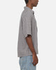 Vouseti Full Court Button Up Shirt Grey Plaid