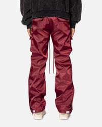 MNML Snap Front Cargo Pants Red