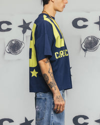 Carre Rally T-Shirt Navy/Yellow