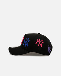 New Era New York Yankees 'Dancing Logos' 9FORTY A-Frame Snapback Black