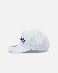 Mitchell & Ness Chicago Cubs 'Seersucker' Pro Pinch Snapback Blue/White