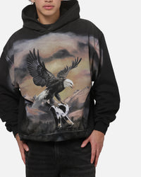 Represent Chrome Flight Hoodie Stained Black