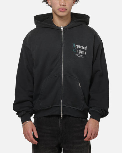 Represent Private Members Hoodie Stained Black