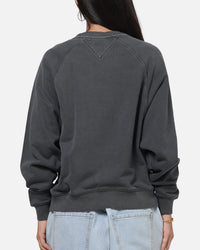 Tommy Jeans Women's TJW Boxy Leopard Varsity Crewneck Black