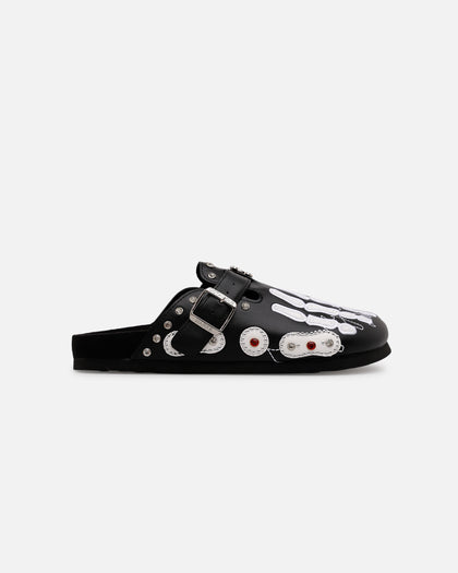 Octavious Marks Onyx Leather Clogs Black
