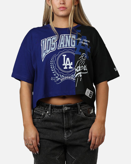 New Era Women's Los Angeles Dodgers Team Split T-Shirt Blue/Black