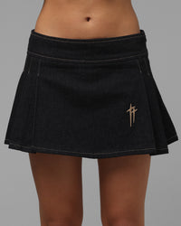 Loiter Women's Starborn Denim Skirt Indigo Denim