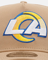 New Era Los Angeles Rams 'Tan Pink' 9FORTY A-Frame Snapback Tan