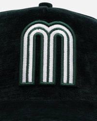 New Era Mexico National Baseball Team 'Plush Chenille' 9FORTY A-Frame Snapback Dark Green