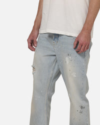 Represent Painted Denim Jeans Coastal Blue