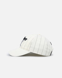 Pro Standard Las Vegas Raiders Pinstripe Dad Hat Strapback Eggshell/Yellow
