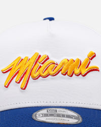 New Era Miami Heat 'Summertime' 9FORTY A-Frame Snapback White/Royal