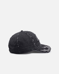 Von Dutch Flames Dad Strapback Washed Black
