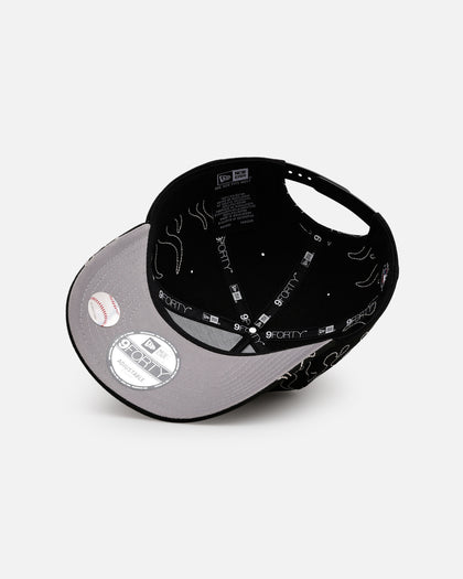 New Era Chicago White Sox 'Outline Flames' 9FORTY A-Frame Snapback Black