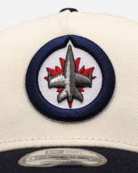 New Era Winnipeg Jets 'Team Color Visor' 9FORTY A-Frame Snapback Chrome/Official Team Color