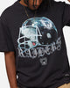 Mitchell & Ness Las Vegas Raiders Helmet T-Shirt Overdyed Black
