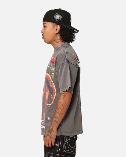 Loiter Digital Insanity Vintage T-Shirt Charcoal