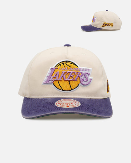 Mitchell & Ness Los Angeles Lakers 'Washed Cotton' Deadstock Snapback Off White