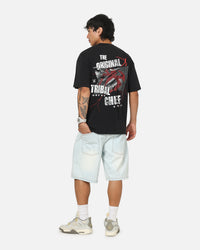 73Studio X WWE Roman Reigns Vintage T-Shirt Black Acidwash