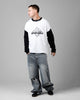 Loiter Biome Waffle Long Sleeve T-Shirt White/Black