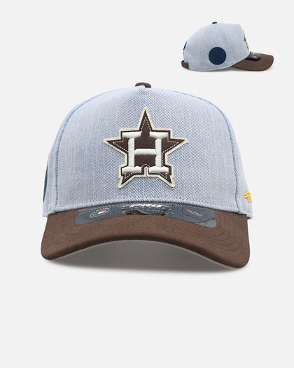 Pro Standard Houston Astros 'Denim Suede' Pro Pinch Strapback Denim