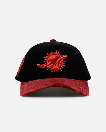 New Era Miami Dolphins 'Velvet Cord Certified Lover' 9FORTY A-Frame Premium Corduroy Snapback Black