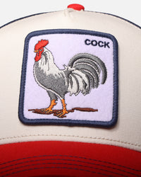 Goorin Bros Team Rooster Trucker Snapback White/Red