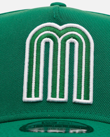 New Era Mexico National Baseball Team 'Mexico Polychromatic' 9FORTY A-Frame Snapback Kelly Green