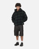 Carre Sherpa Hooded Jumper Tartan Plaid